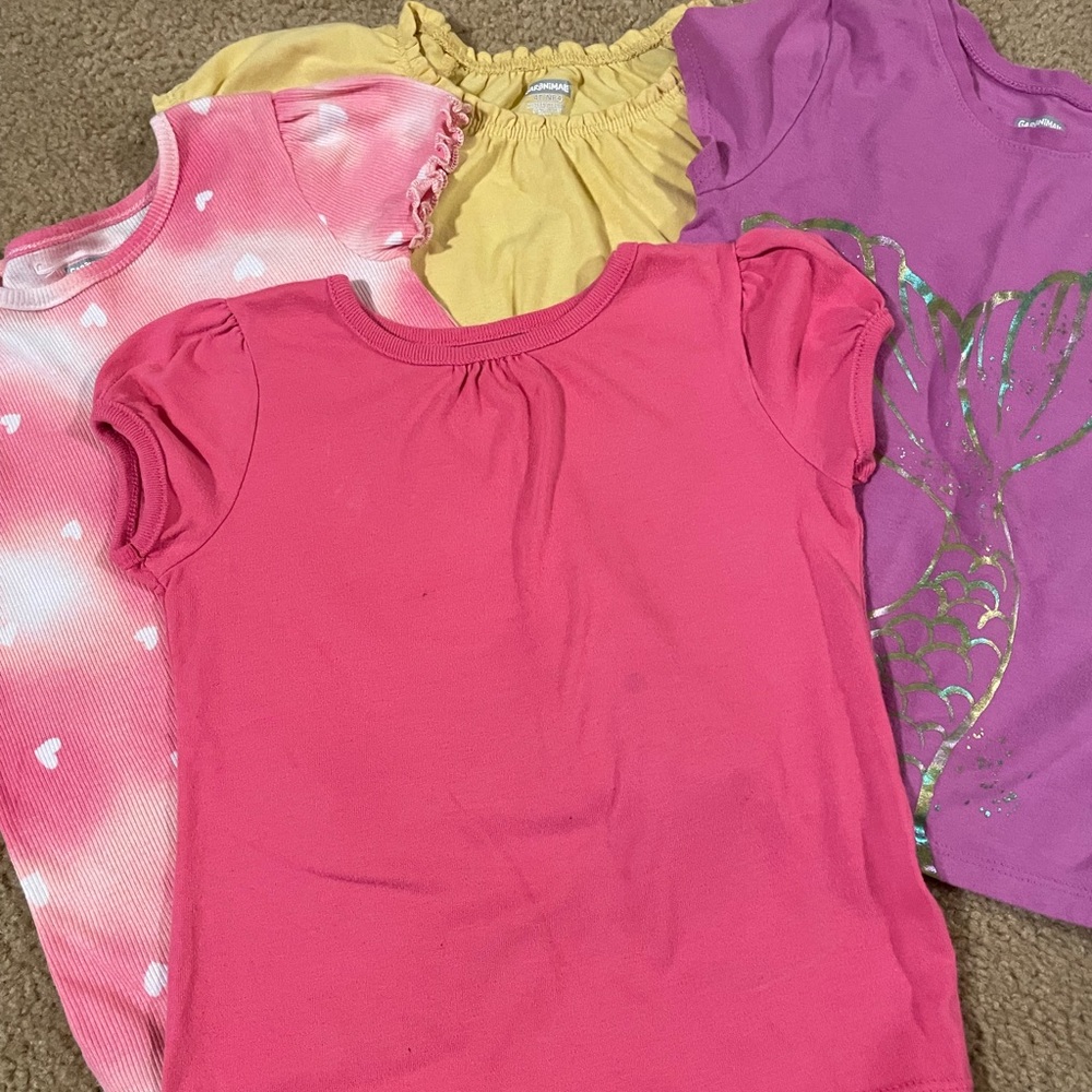 Four 4T shirts